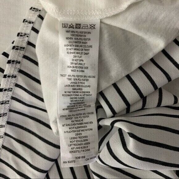 French Connection Tank Top Large White Sleeveless Tiered Sheer Resort - Picture 7 of 7